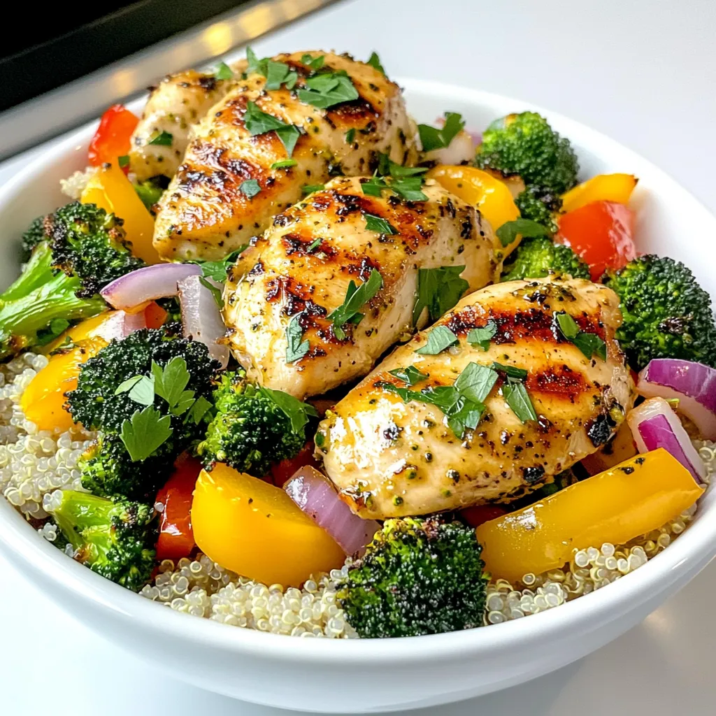 Garlic Herb Chicken Bowls Sheet Pan Recipe Delight