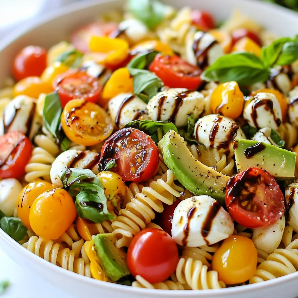 Caprese Pasta Salad Fresh and Flavorful Delight