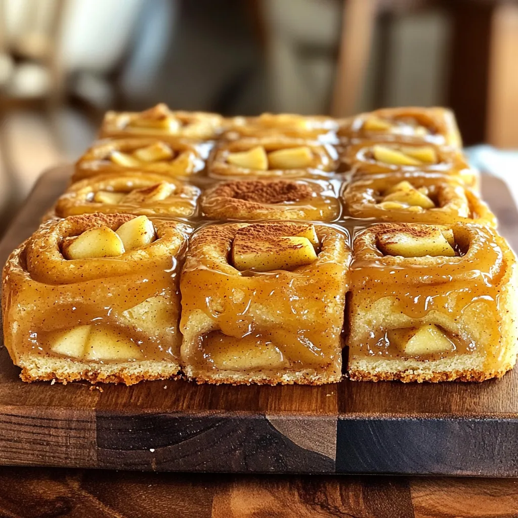 Apple Cider Cinnamon Roll Cake Delightfully Tasty Treat
