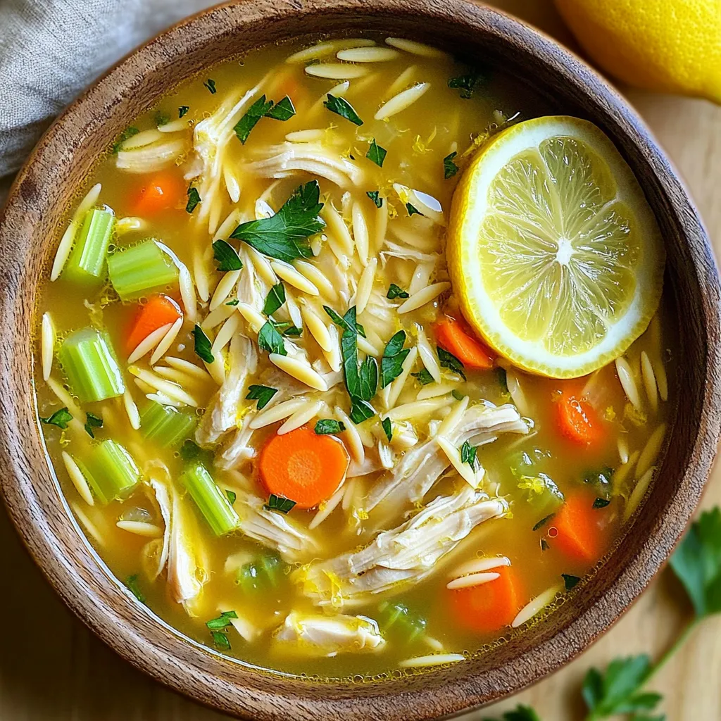 Greek Lemon Chicken Soup Flavorful and Nourishing Dish