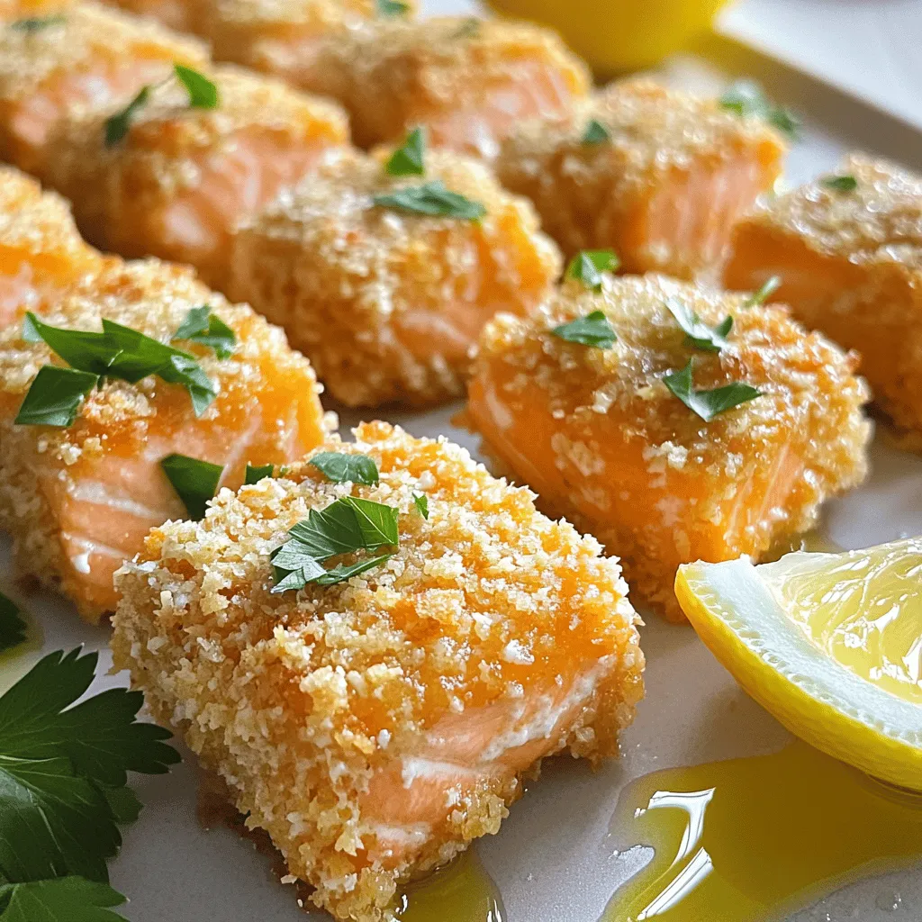 Parmesan Crusted Salmon Bites Simple and Tasty Snack