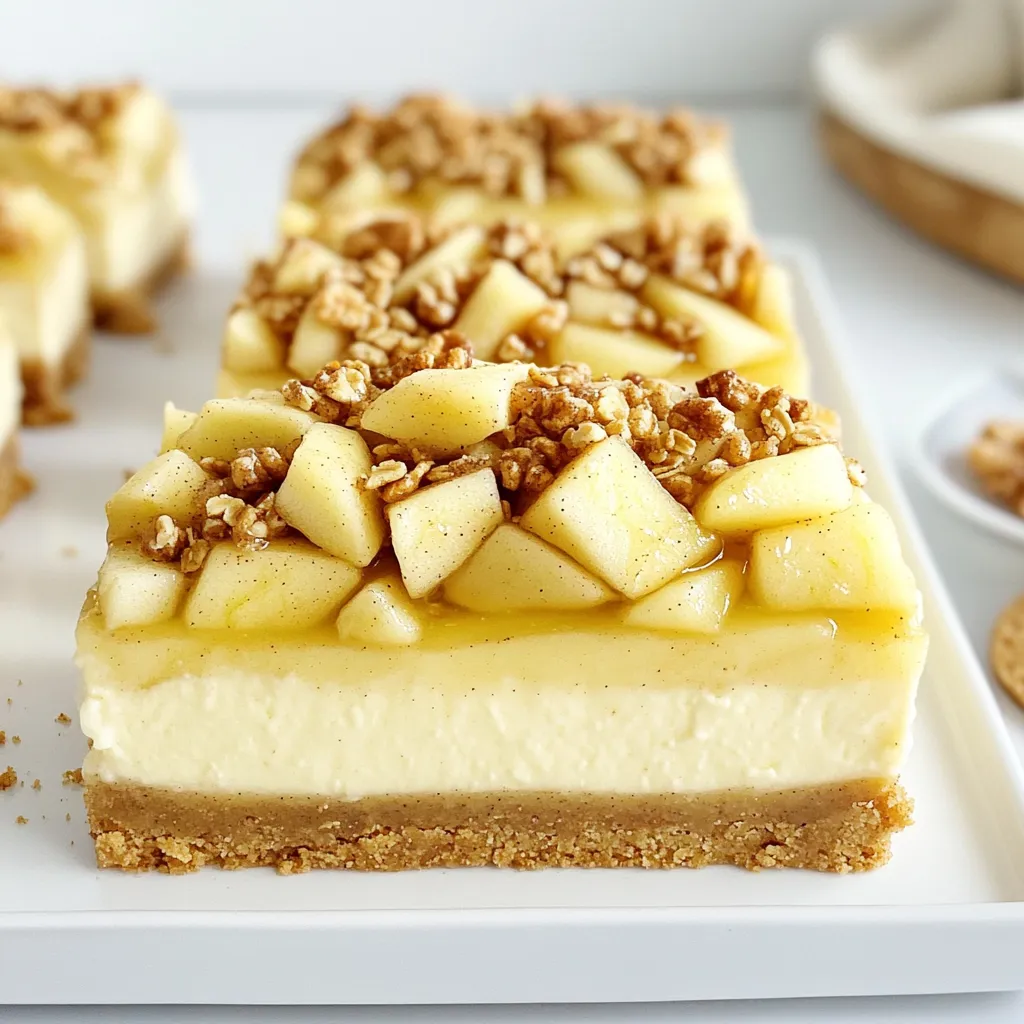 Apple Crisp Cheesecake Bars Delightful and Easy Recipe