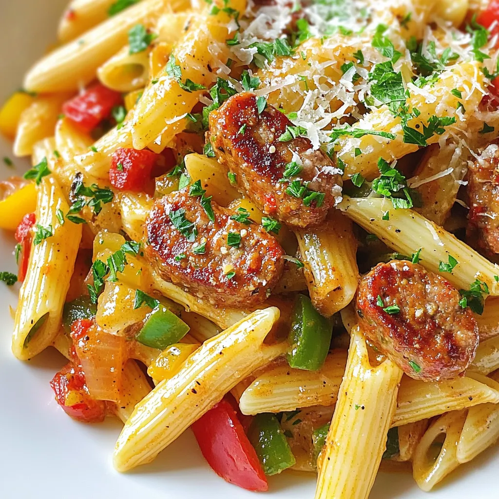 Cajun Sausage Pasta Simple and Flavorful Recipe