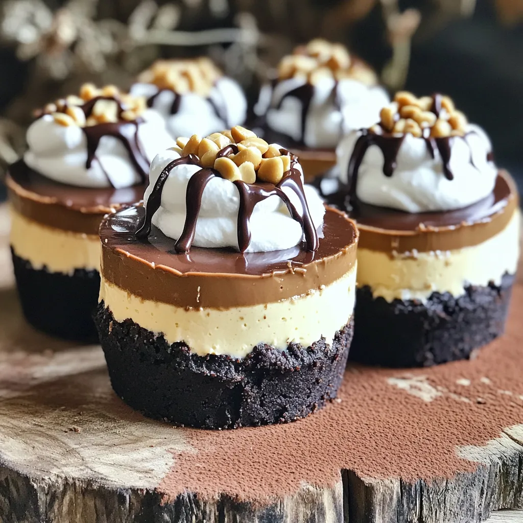 Decadent Chocolate Peanut Butter Cheesecake Cups