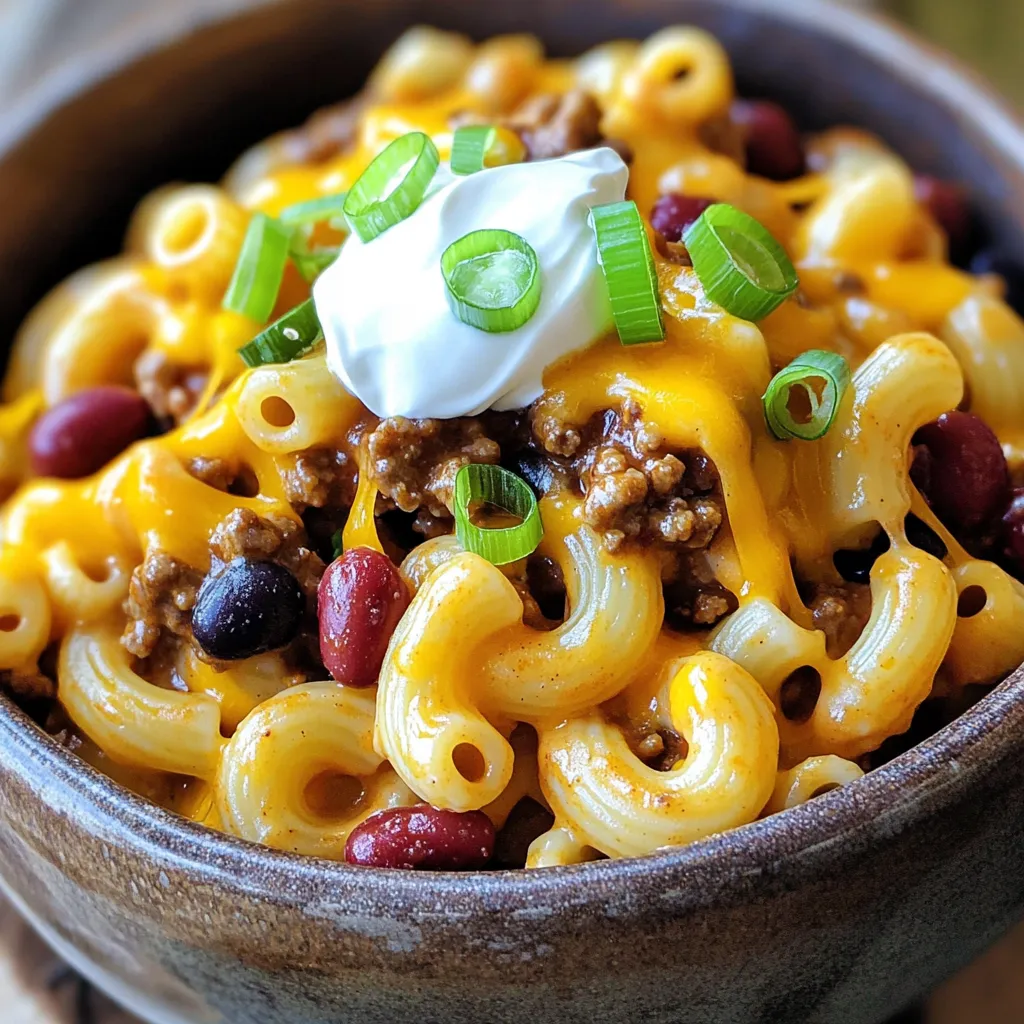 Loaded Chili Mac and Cheese Slow Cooker Delight