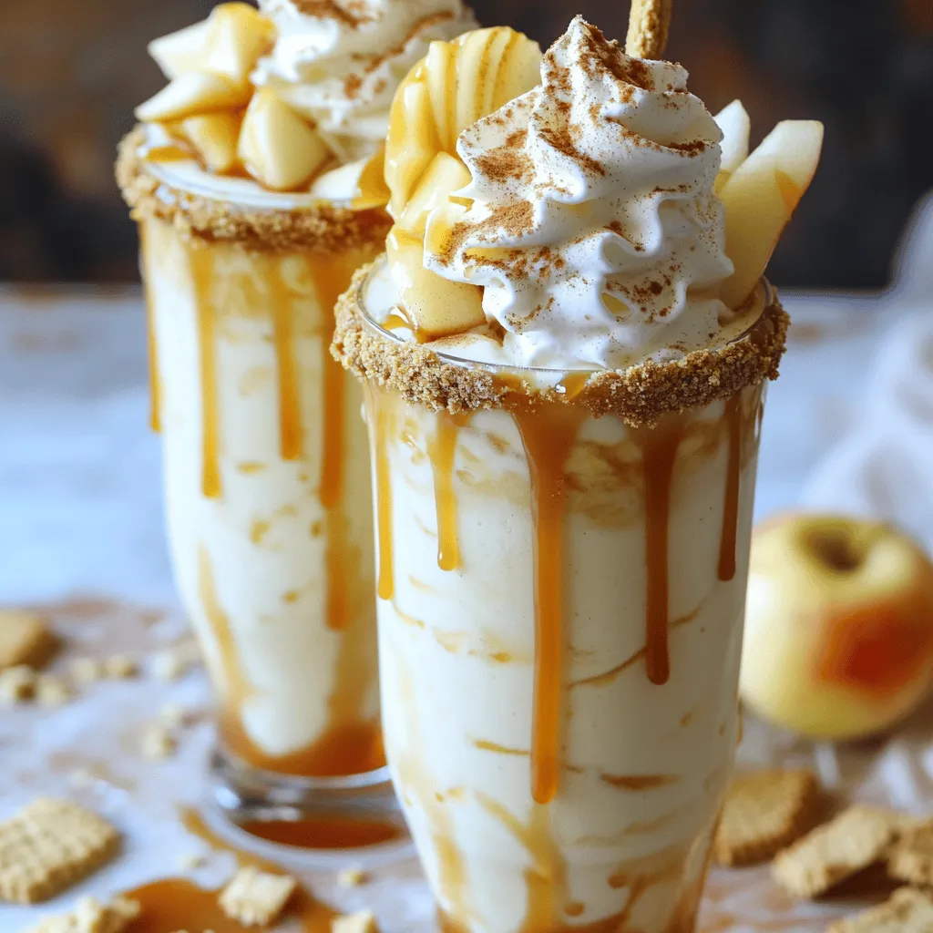 Irresistible Apple Pie Milkshake with Caramel Recipe
