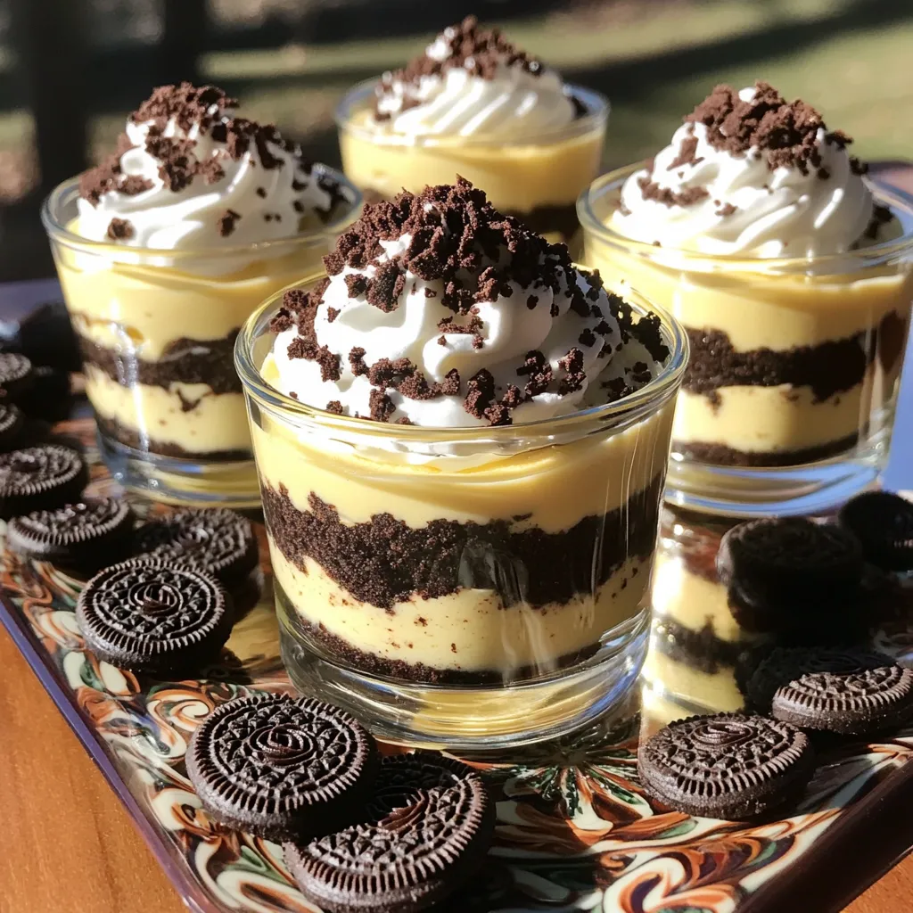 No Bake Oreo Cheesecake Cups Delightful Dessert Treat