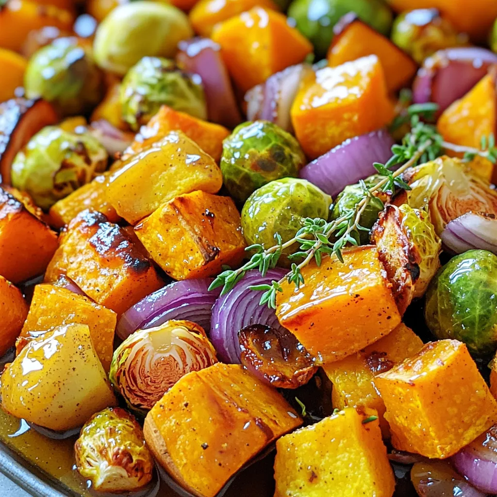 Roasted Fall Veggies with Maple Glaze Sheet Pan Delight
