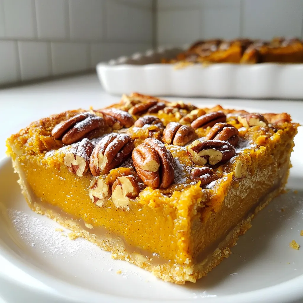 Pumpkin Pecan Pie Bars Irresistible Fall Delight