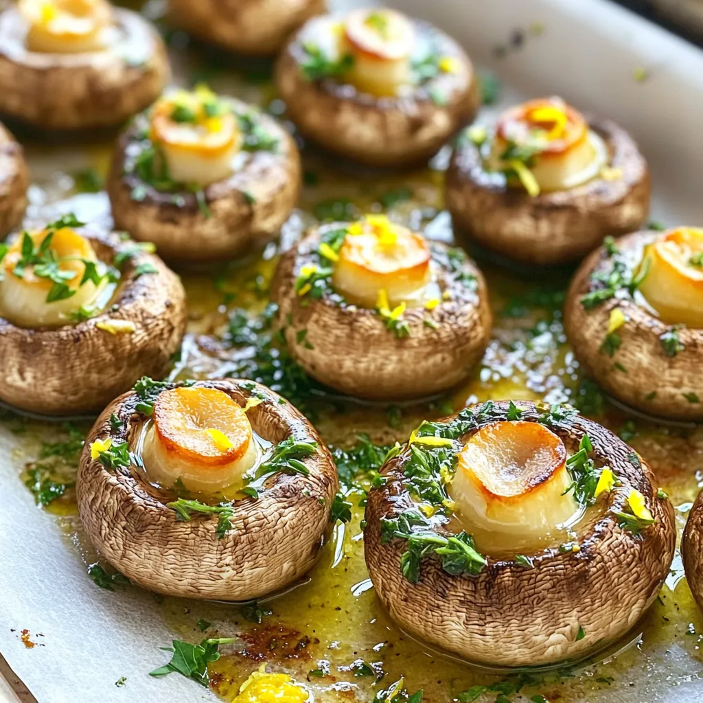 Garlic Butter Roasted Mushrooms Savory and Simple Dish