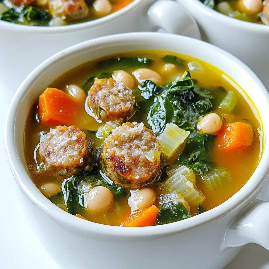 Slow Cooker Tuscan Sausage White Bean Soup Delight