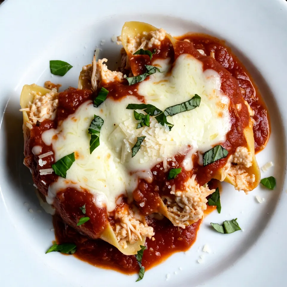 Chicken Parmesan Stuffed Shells Flavorful Dinner Delight