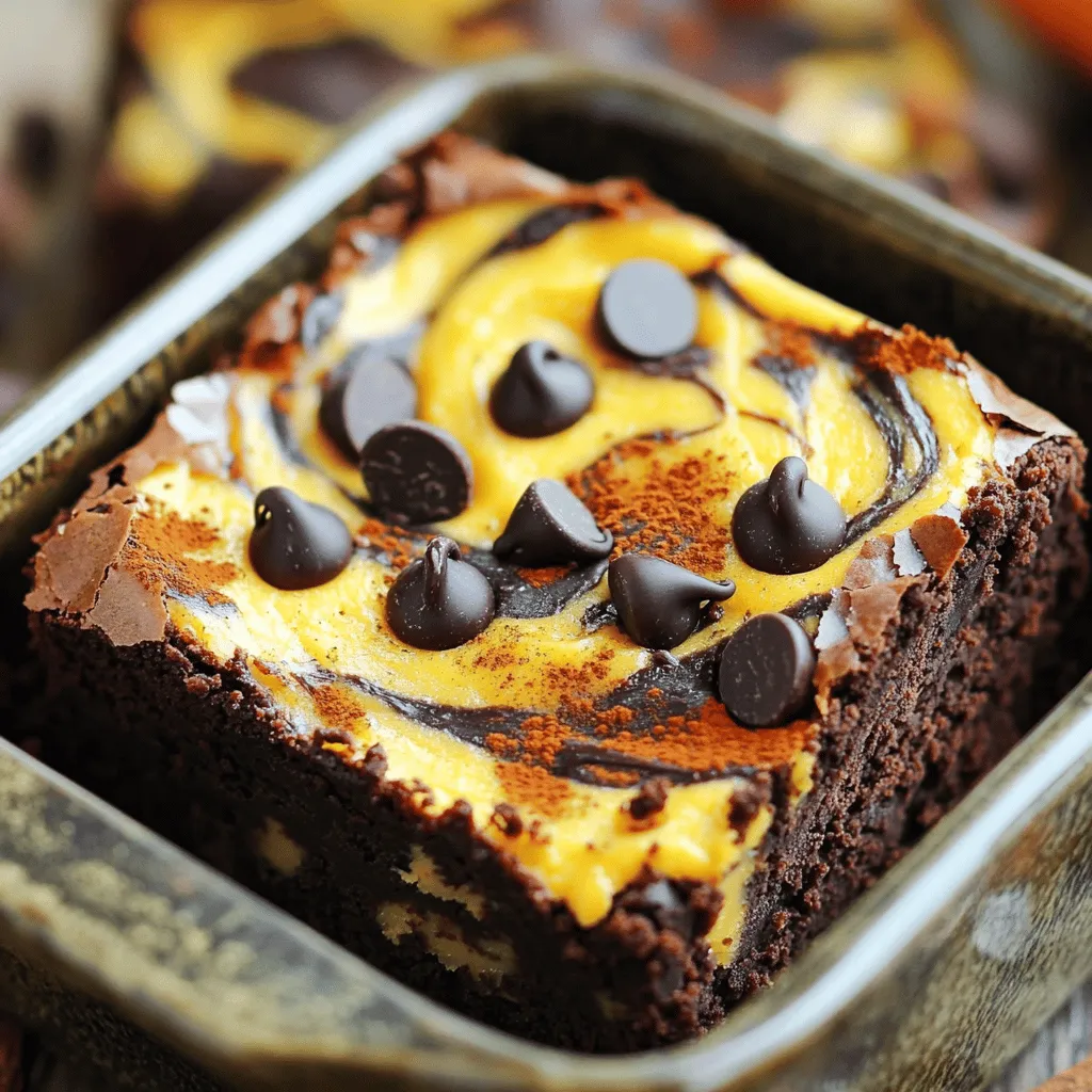 Pumpkin Cheesecake Brownie Swirl Delightful Dessert