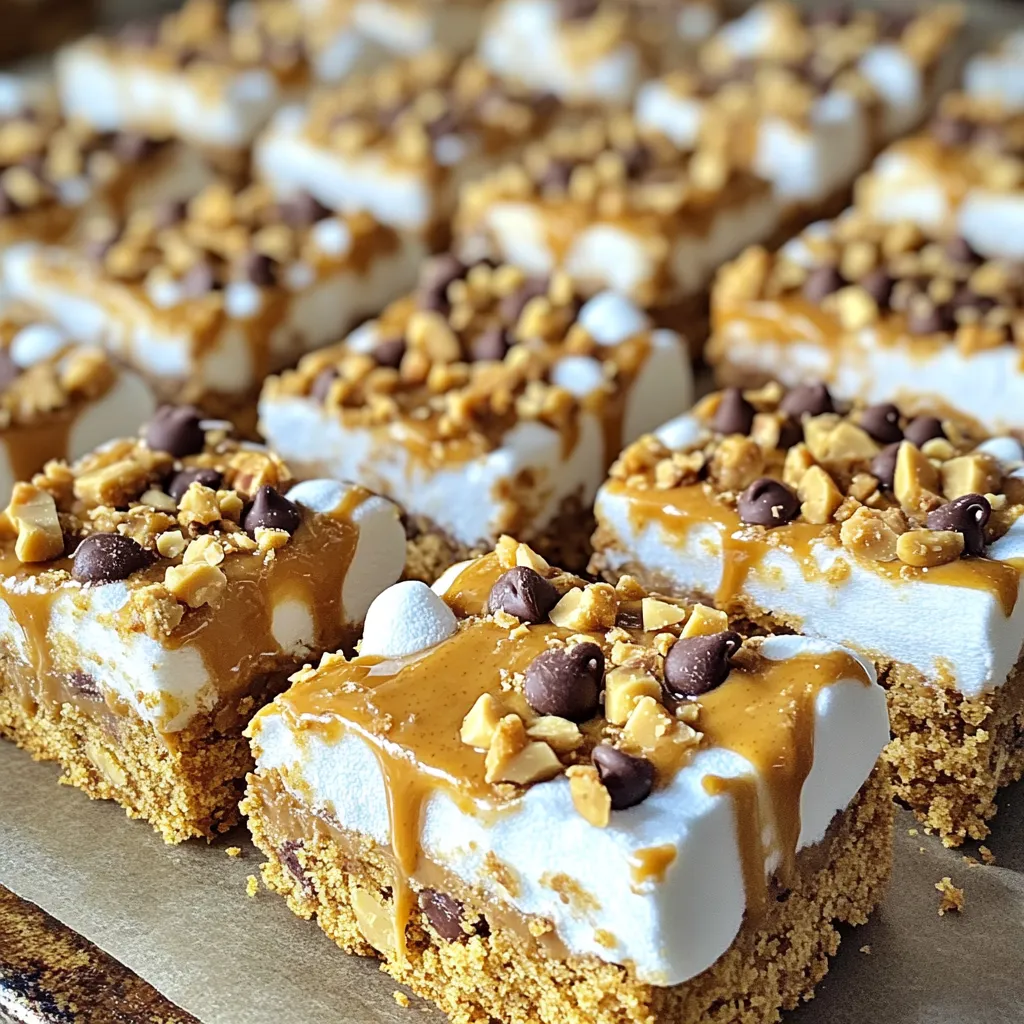 Peanut Butter S’mores Bars No Bake Delightful Treat