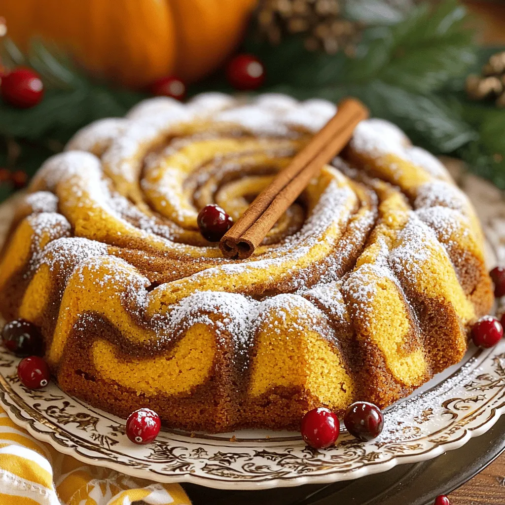 Pumpkin Swirl Pound Cake Irresistible Fall Treat