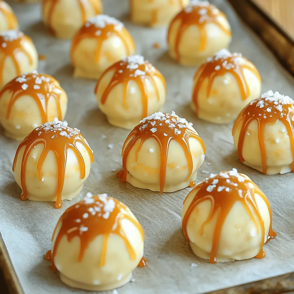 Salted Caramel Pumpkin Cheesecake Truffles Delight