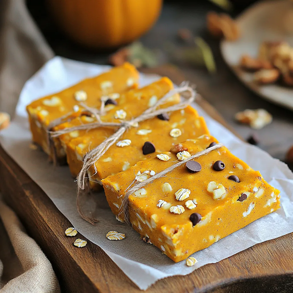 No-Bake Pumpkin Oat Energy Bars Quick and Easy Recipe