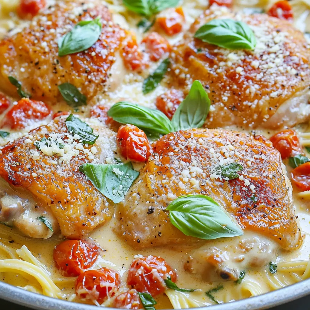 One-Pan Creamy Tomato Basil Chicken Simple Delight