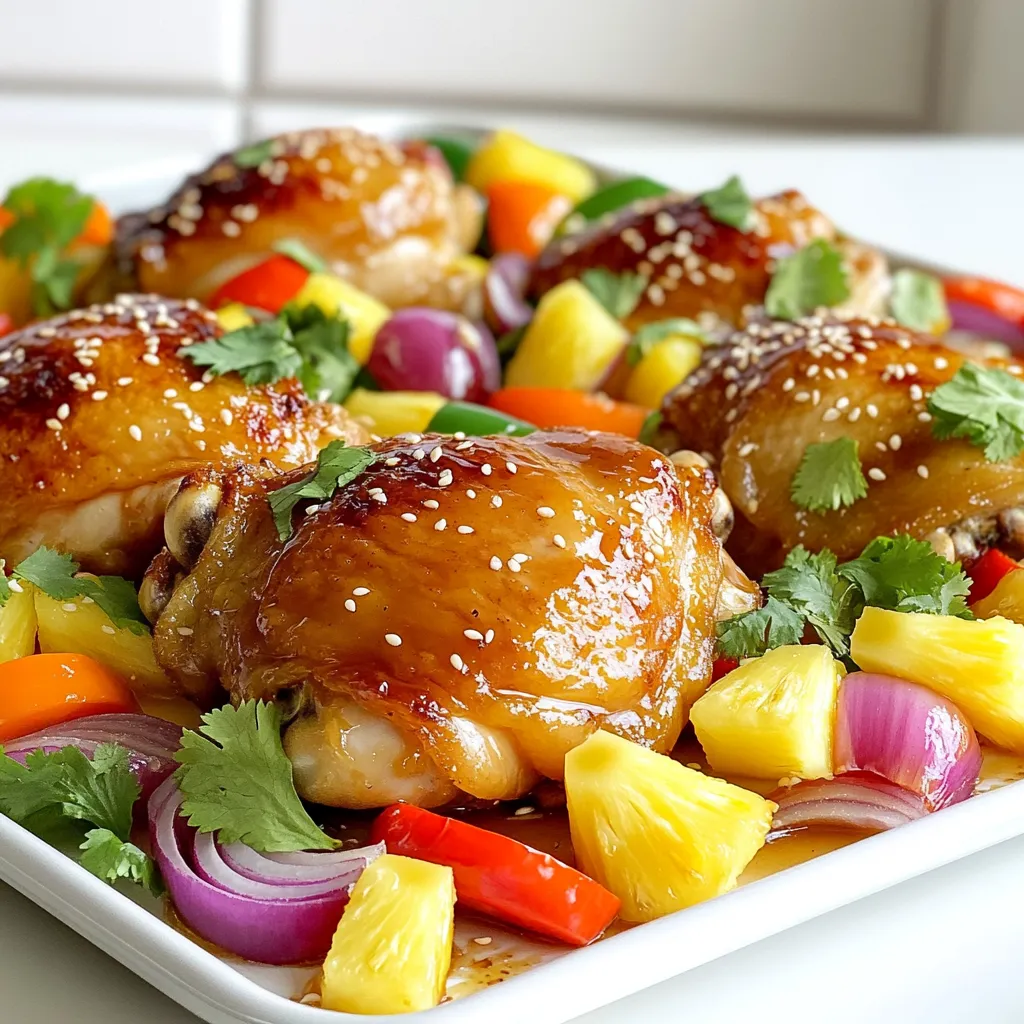 Hawaiian Chicken Sheet Pan Tasty and Simple Recipe