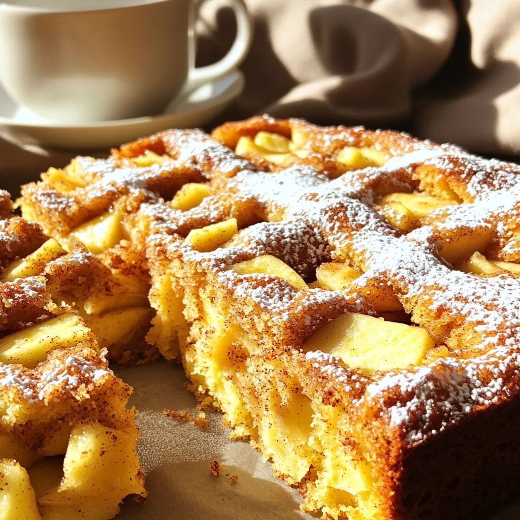 Cinnamon Apple Coffee Cake Bakery Style Delight