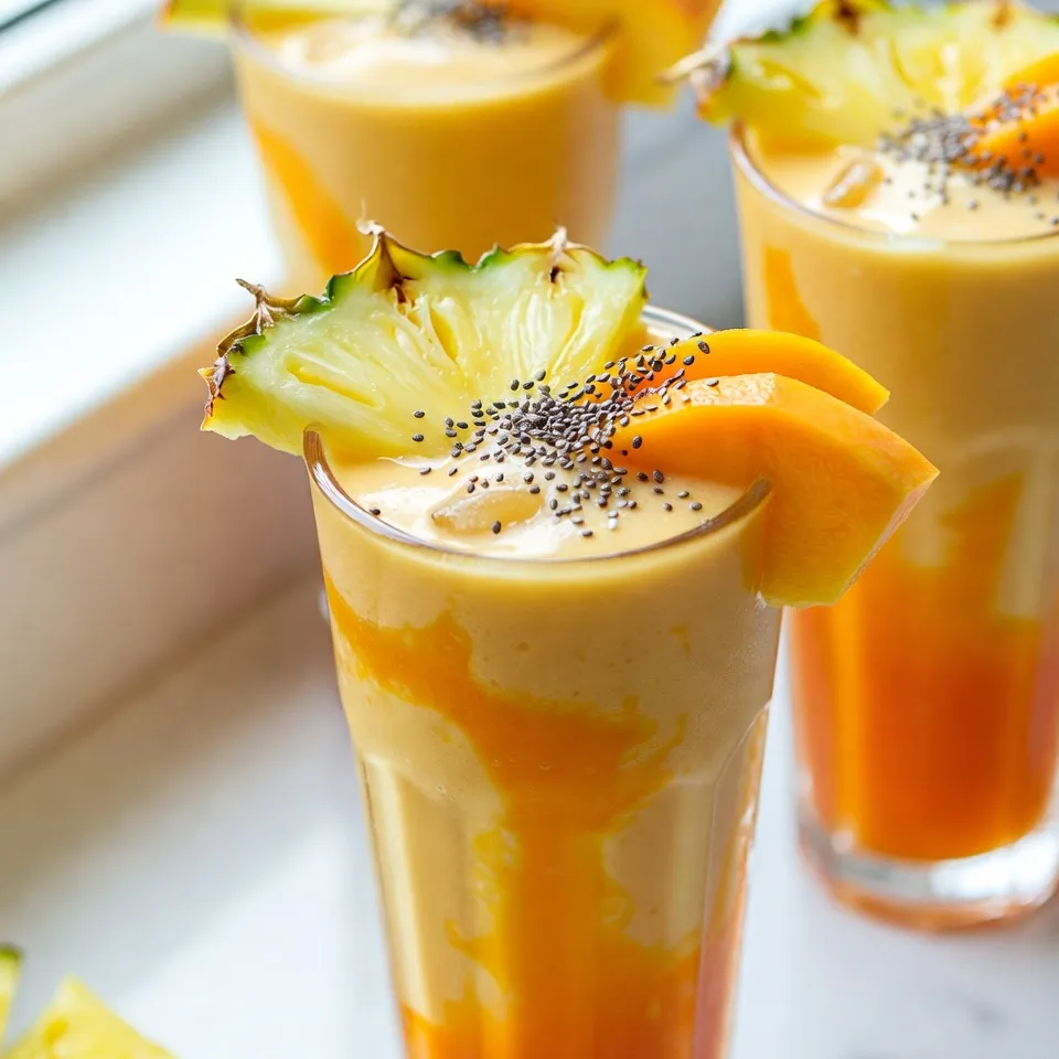 Mango Pineapple Smoothie Refreshing Summer Blend