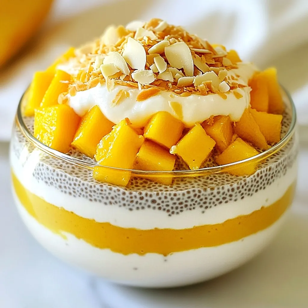 Coconut Mango Chia Pudding Refreshing and Easy Recipe