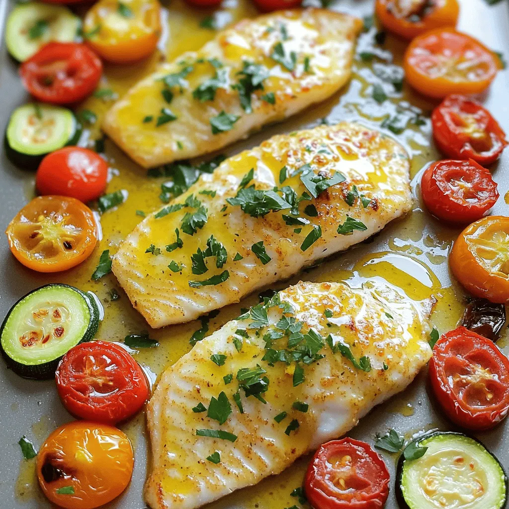 Sheet Pan Lemon Garlic Tilapia Flavorful Easy Dish