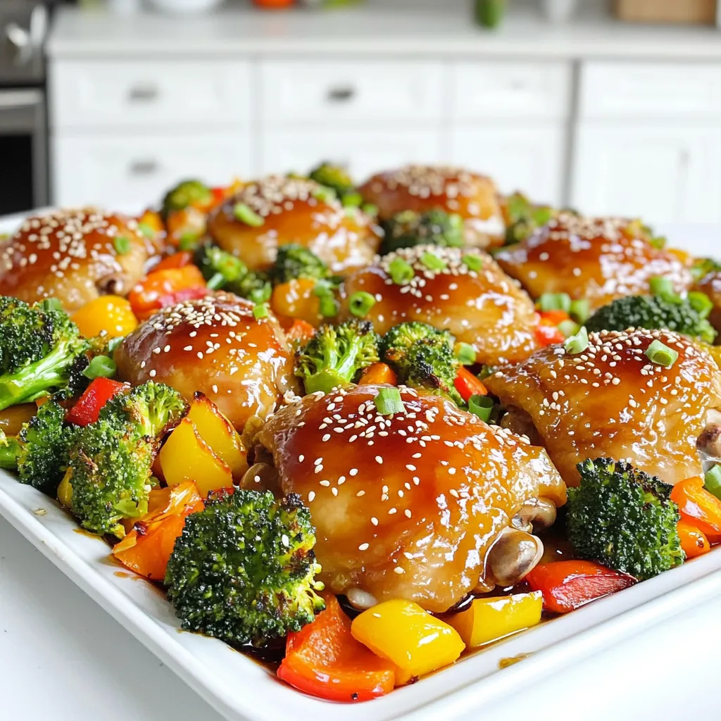 Sheet-Pan Teriyaki Chicken with Roasted Veggies Delight