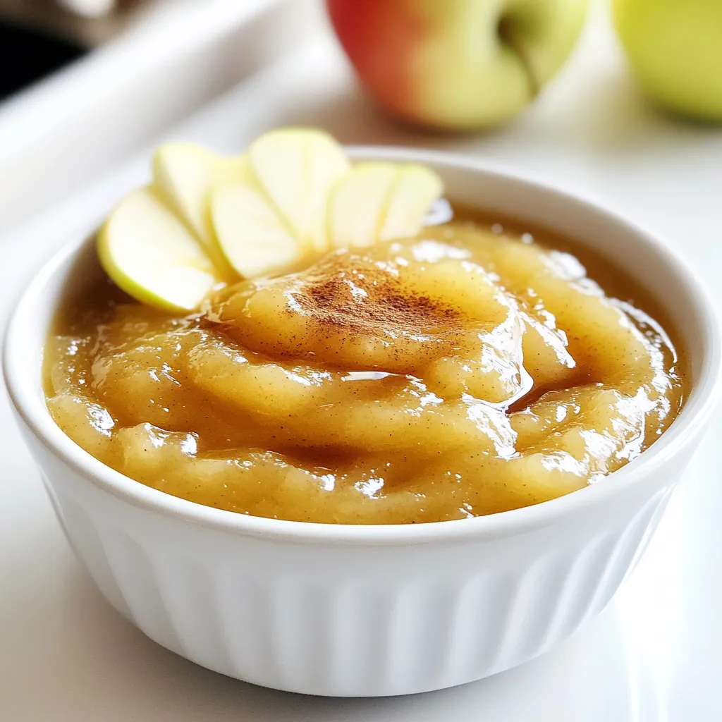 Cinnamon Maple Applesauce Slow Cooker Delight