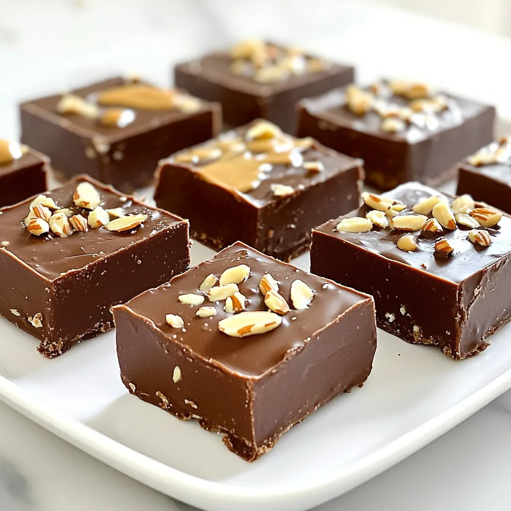 No-Bake Chocolate Almond Butter Fudge Delight