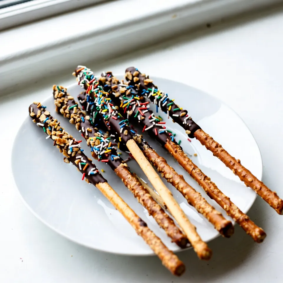 Chocolate Covered Pretzel Rods Simple and Fun Treat