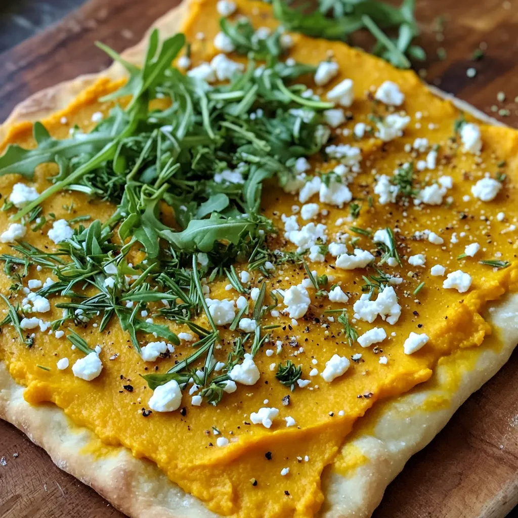 Pumpkin Feta Flatbread Savory and Simple Snack