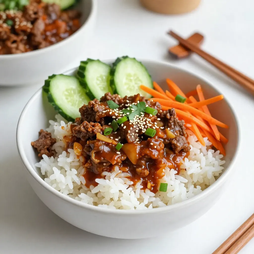 Spicy Korean Beef Bowls Flavorful and Simple Meal