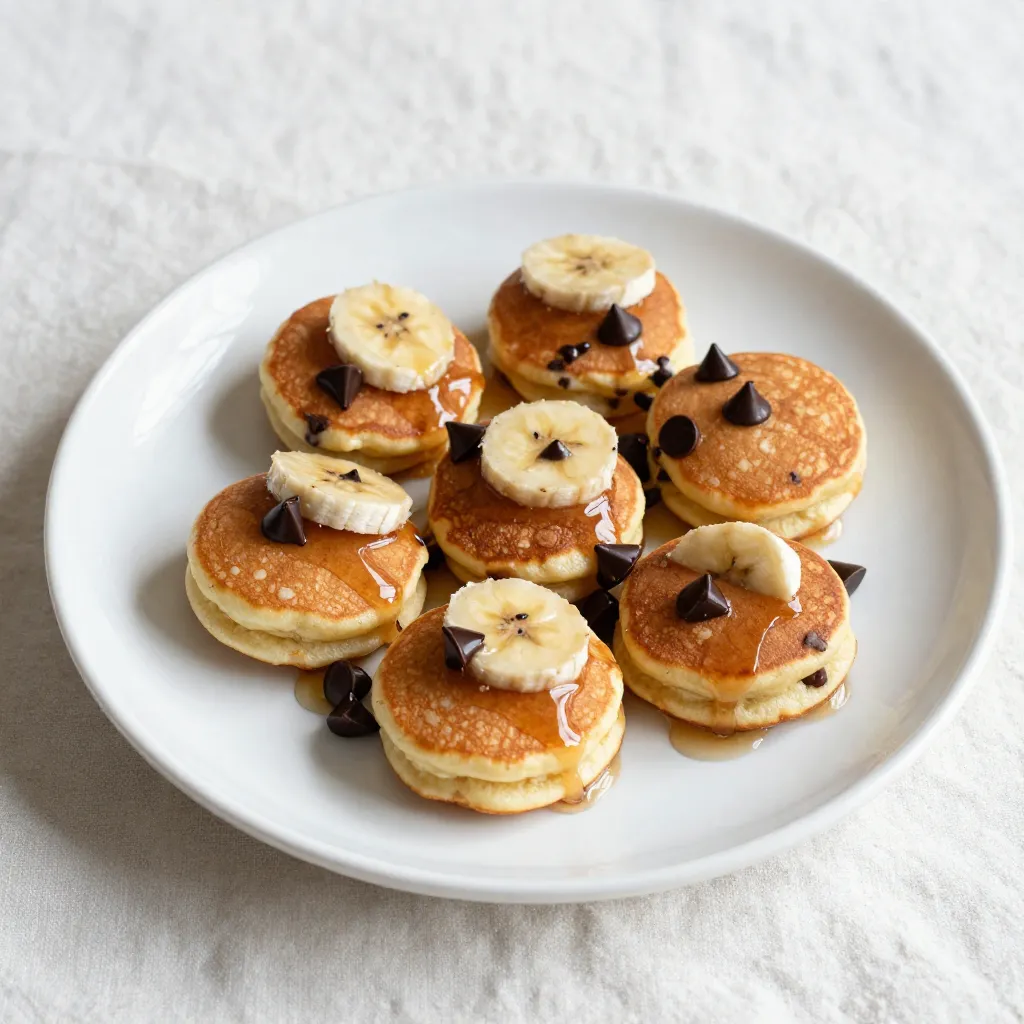 Chocolate Chip Banana Pancake Bites Easy Delight
