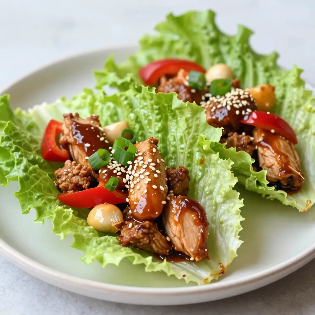 Teriyaki Chicken Lettuce Wraps Flavorful and Simple Meal