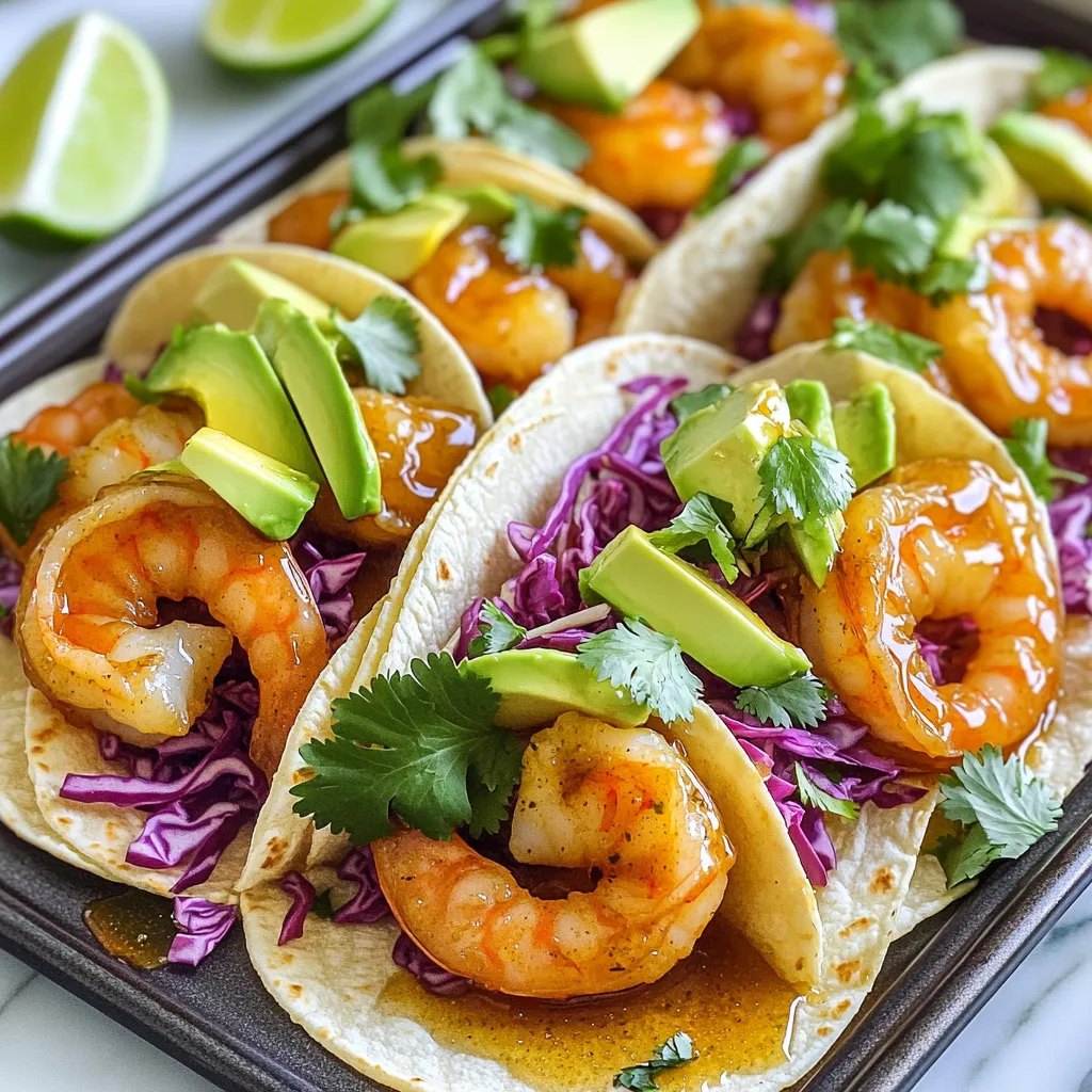 Sheet-Pan Honey Garlic Shrimp Tacos Flavorful Treat