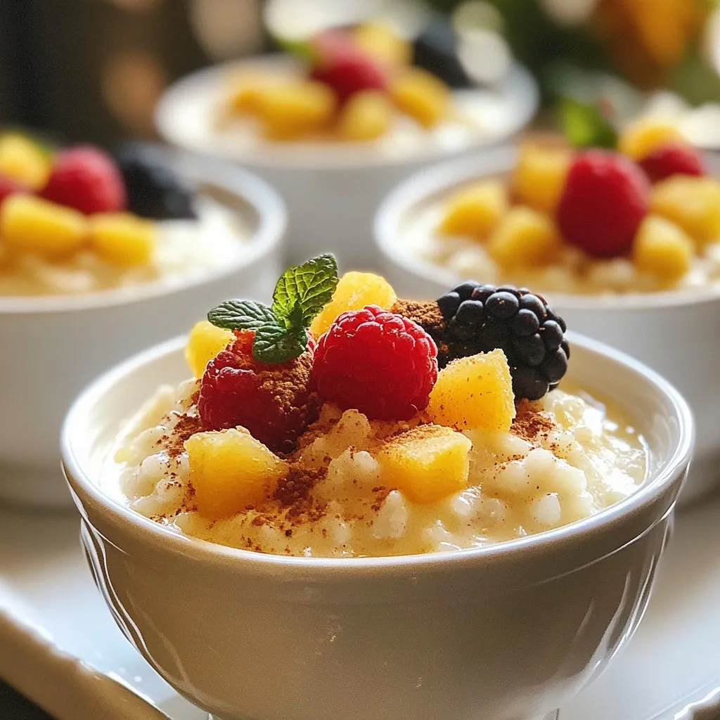 Classic Vanilla Bean Rice Pudding Creamy Comfort Dish