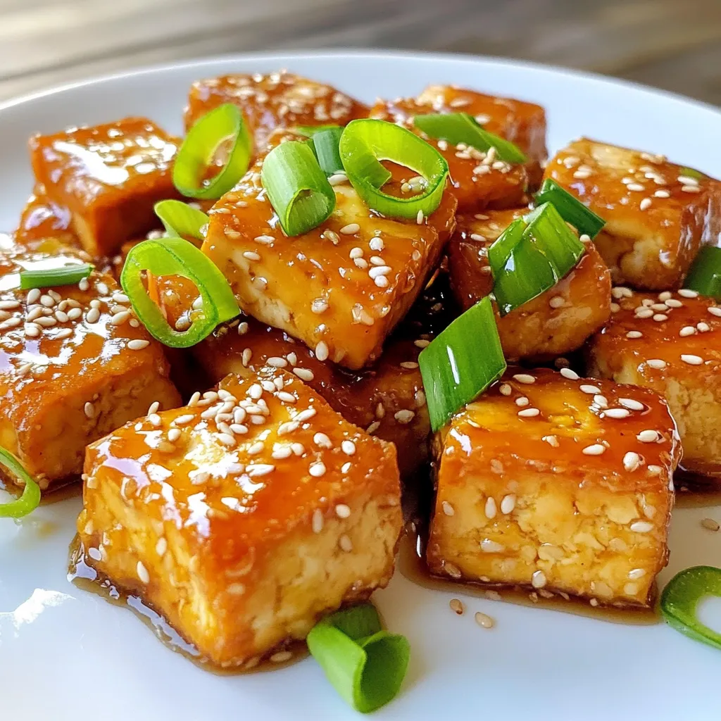 Air Fryer Crispy Honey Garlic Tofu Simple Delight