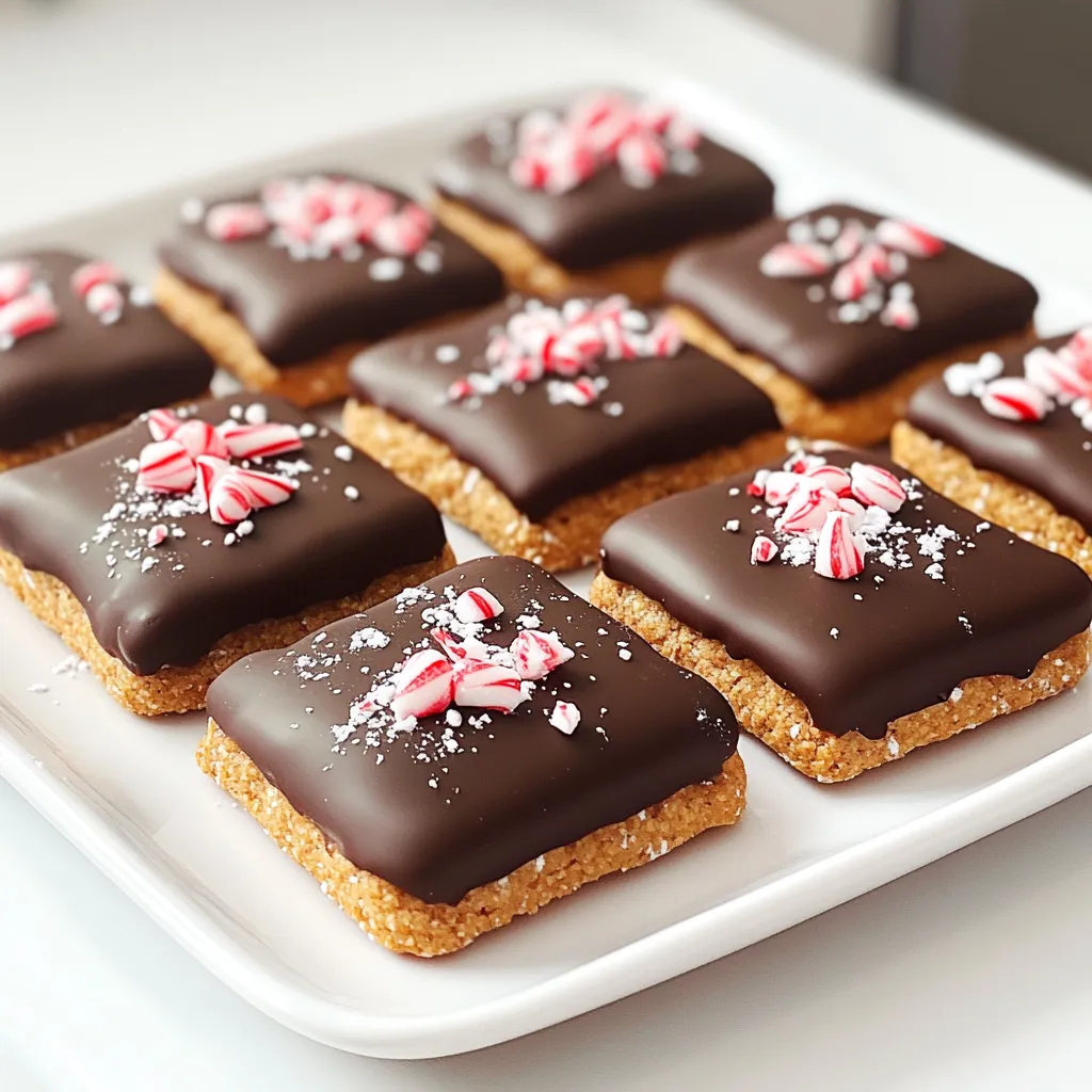 Chocolate Peppermint Graham Crackers Delightful Treat