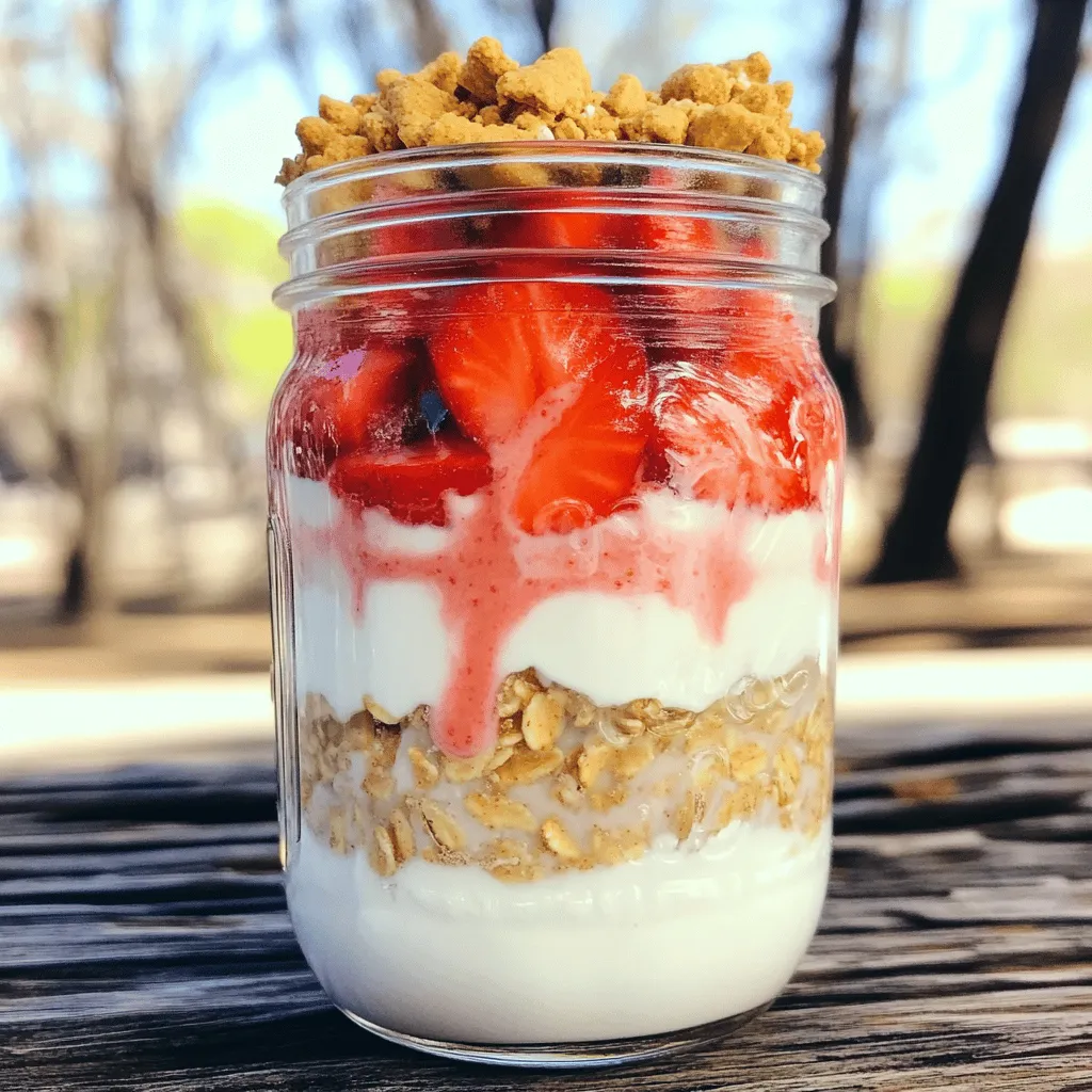 Strawberry Cheesecake Overnight Oats Delight Recipe