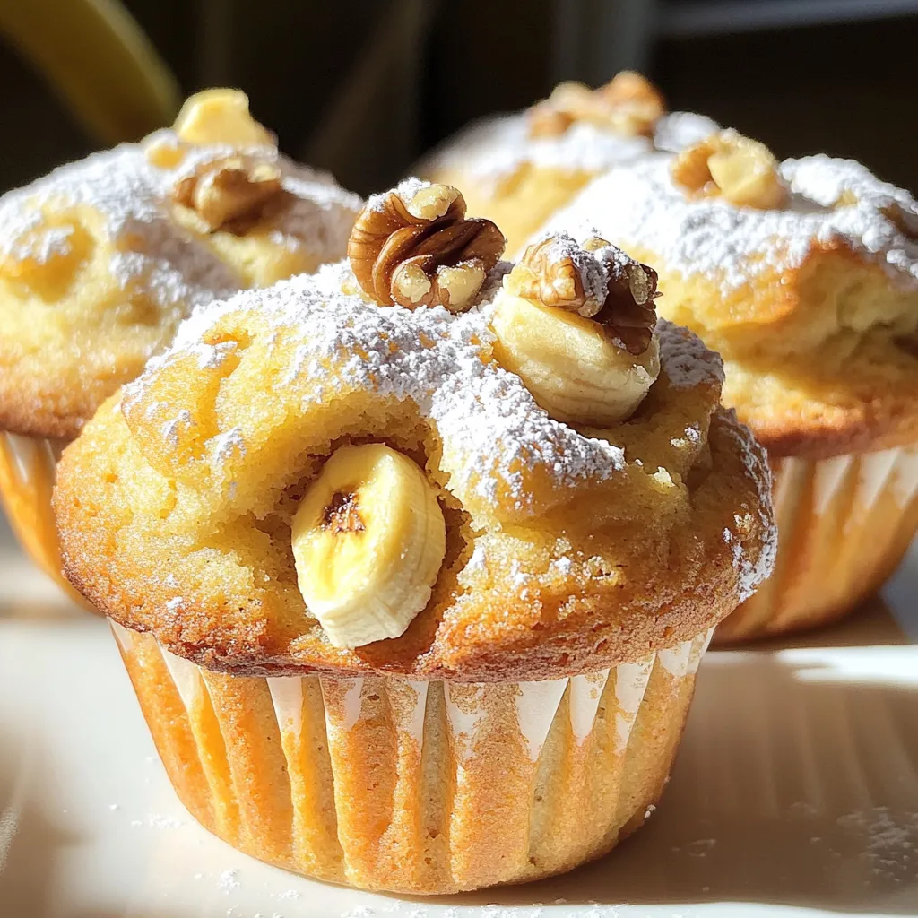Banana Nut Muffins Bakery Style Moist and Fluffy Delight