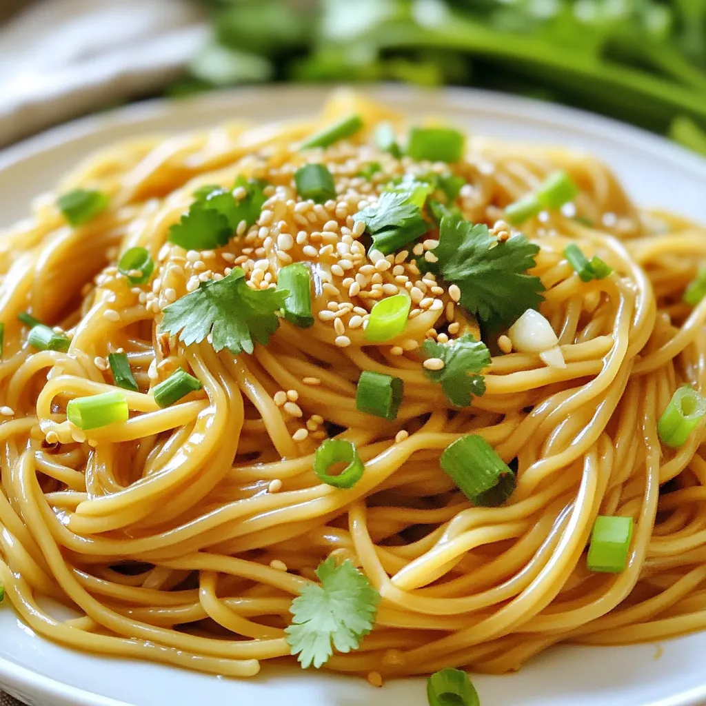 Garlic Sesame Noodles Quick and Flavorful Recipe