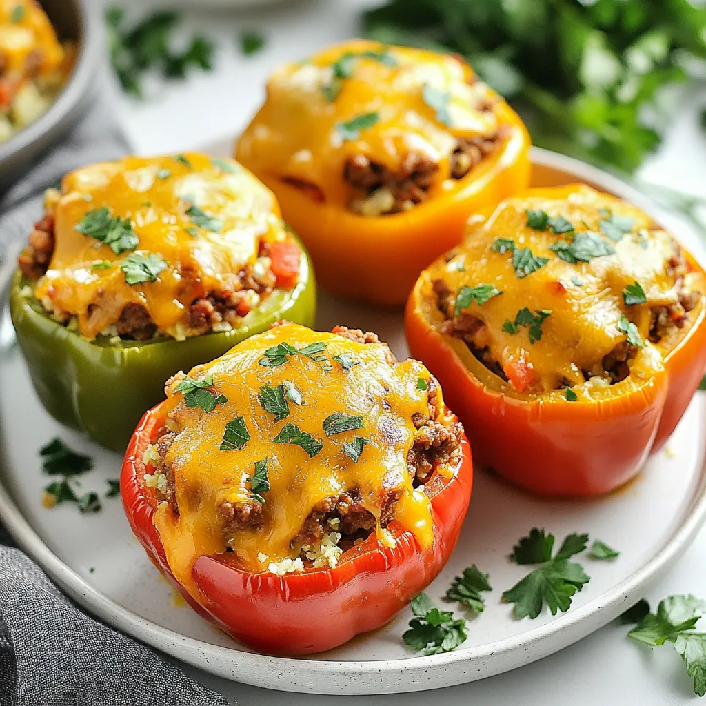 Keto Stuffed Bell Peppers Flavorful and Healthy Meal