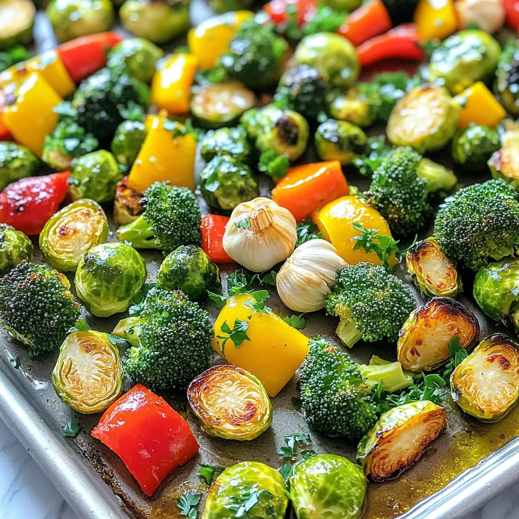 Roasted Garlic Herb Veggies Sheet Pan Delight