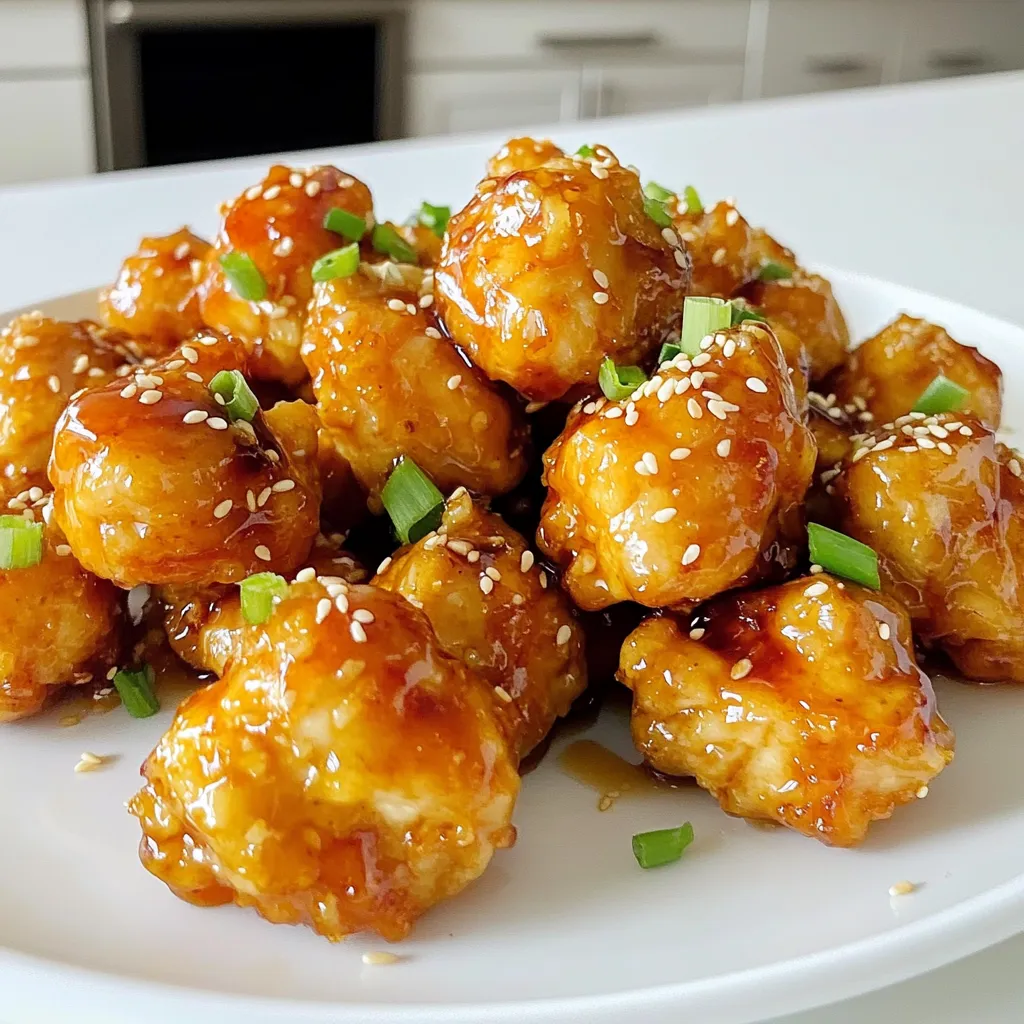 Air Fryer Sweet Honey Garlic Chicken Bites Delight