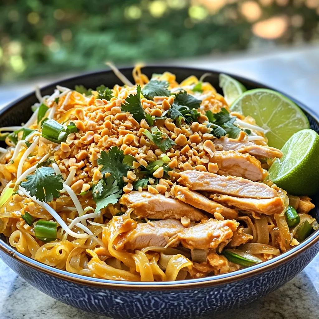 Savory Chicken Pad Thai Quick and Easy Recipe
