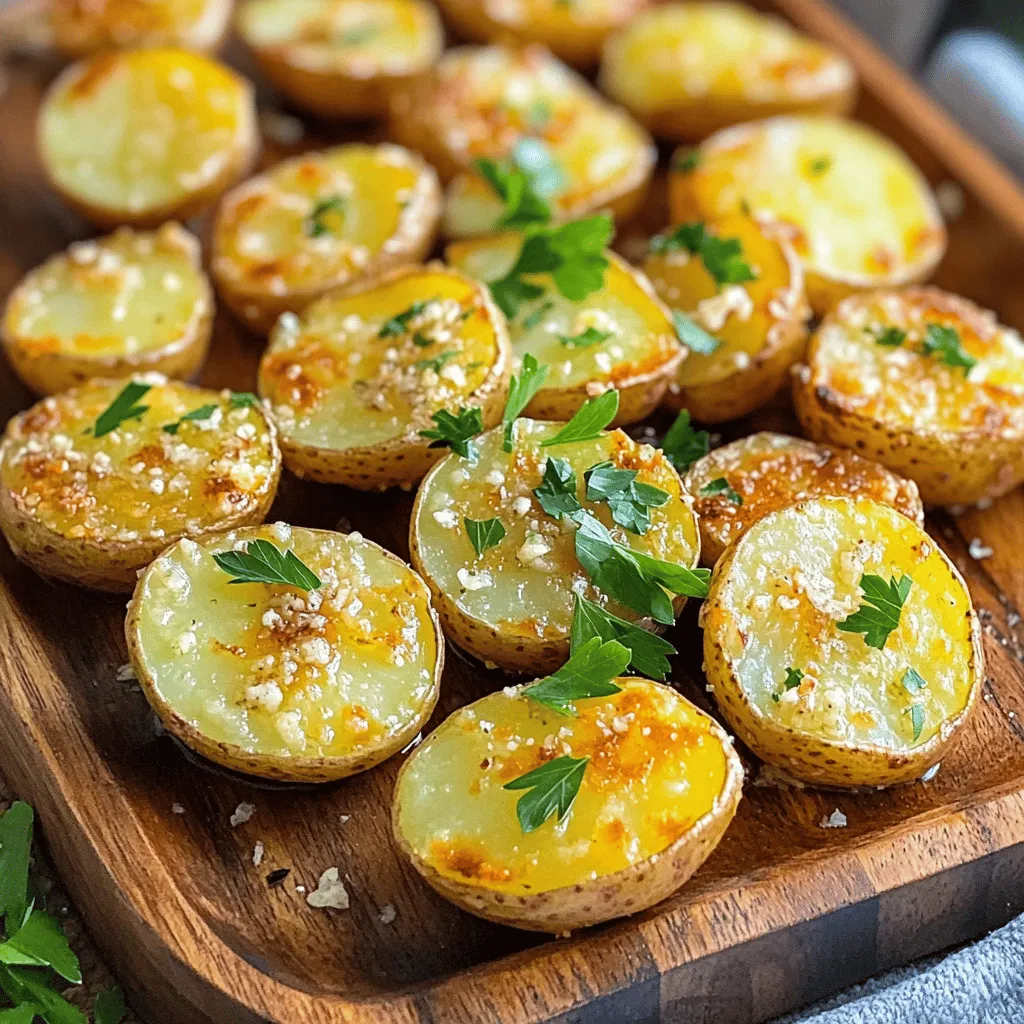 Air Fryer Garlic Parmesan Potatoes Crispy and Flavorful