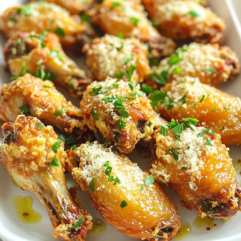 Air Fryer Garlic Parmesan Wings Crispy and Flavorful