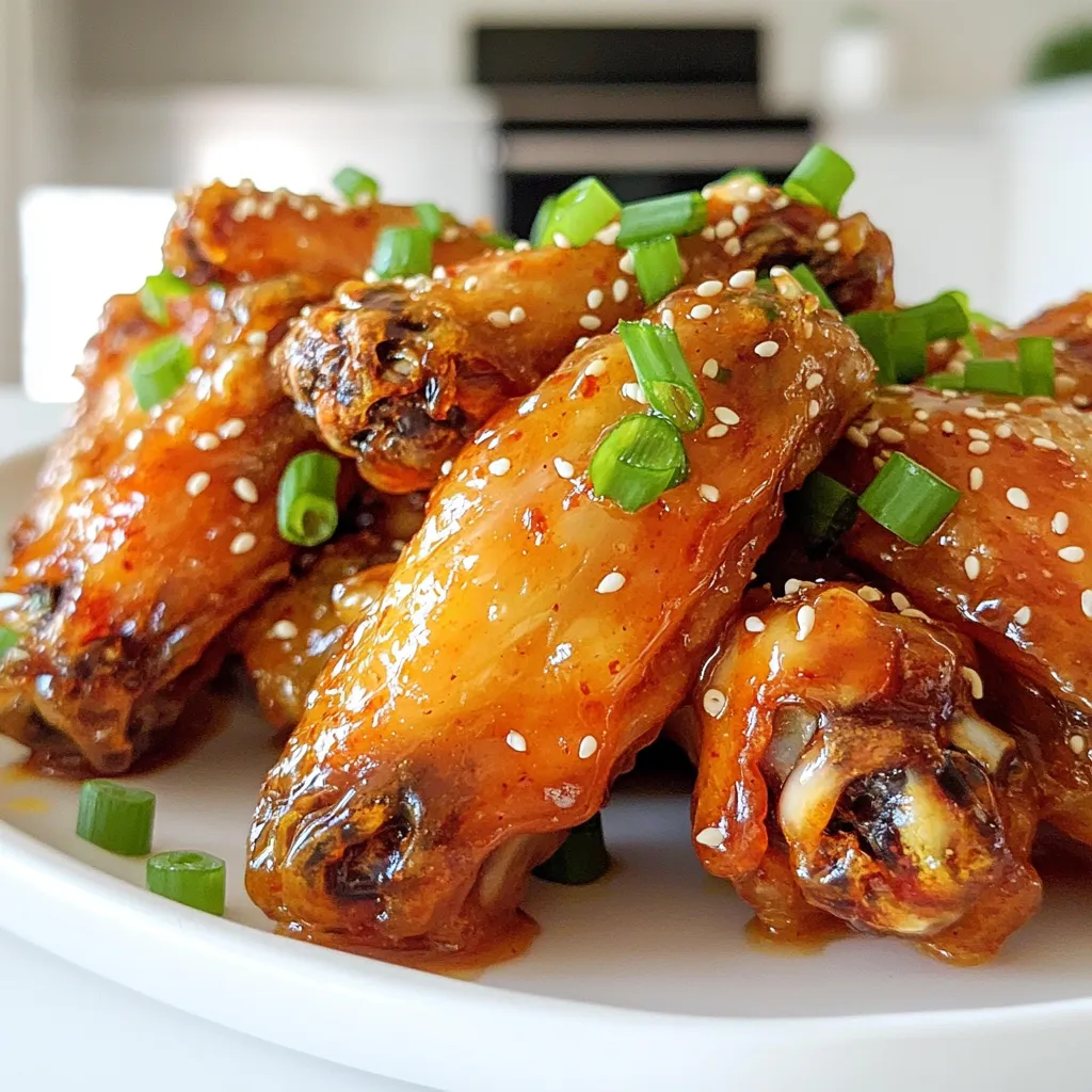 Spicy Honey Garlic Wings Air Fryer Crispy Delight