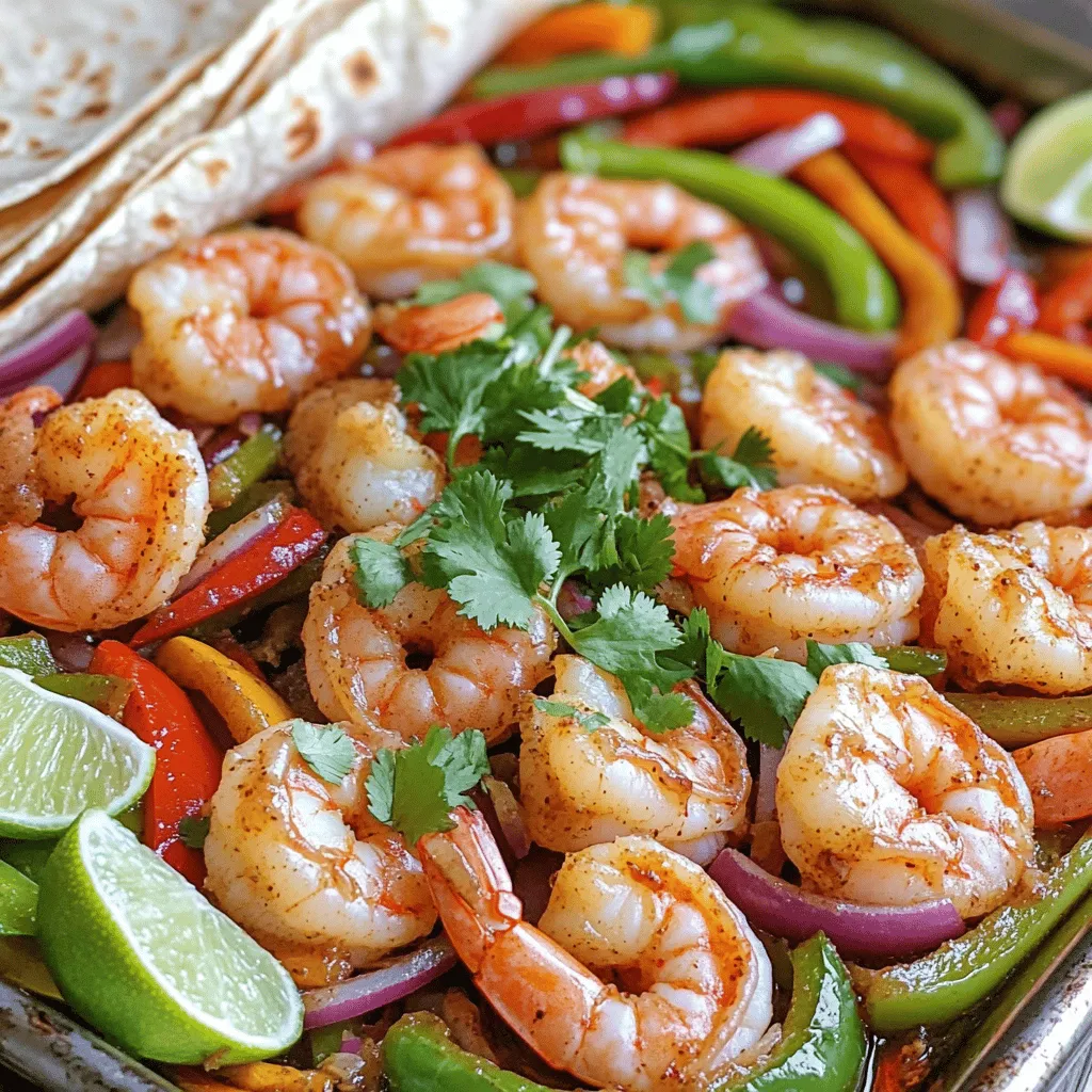 Garlic Butter Shrimp Fajitas Sheet Pan Delight